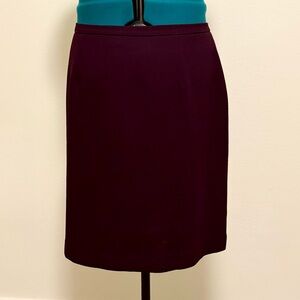 Karen Scott Deep Purple Pencil Skirt
